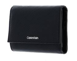 Calvin Klein Damen Elevated Trifold MD Saffiano K60K610267 Geldbörsen, Schwarz (Ck Black) von Calvin Klein