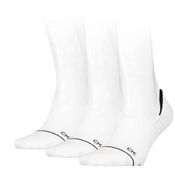 Calvin Klein Damen Footie Calvin Klein Athleisure Women's Liner Socks 3 Pack, Weiß, Einheitsgröße von Calvin Klein