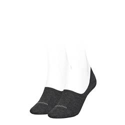 Calvin Klein Damen Footie Socken, Grau, 35/38 (2er Pack) von Calvin Klein