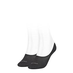 Calvin Klein Damen Footie Socken, Schwarz, Einheitsgröße (2er Pack) von Calvin Klein