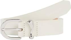 Calvin Klein Damen Gürtel Ck Must Organic Loop Belt 25mm Ledergürtel, Elfenbein (Dk Ecru), 80 von Calvin Klein