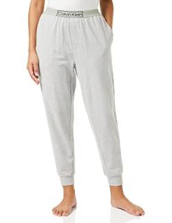 Calvin Klein Damen Jogginghose Sweatpants Lang, Grau (Grey Heather), XL von Calvin Klein