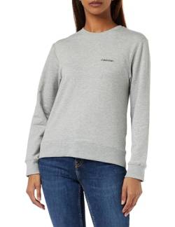 Calvin Klein Damen L/S Sweatshirt 000QS6870E Pullover, Blickdicht, Grau (Grey Heather), XL von Calvin Klein