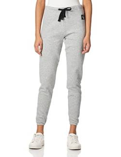 Calvin Klein Damen Logo Jogger Sweatpants Trainingshose, Medium Heather Grey, Mittel von Calvin Klein