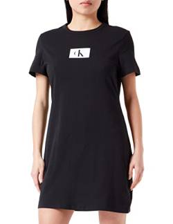 Calvin Klein Damen Nachthemd Kurzarm, Schwarz (Black), XS von Calvin Klein
