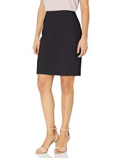 Calvin Klein Damen Petite Lux Straight Skirt Strickrock, Navy, 44 von Calvin Klein