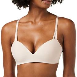 Calvin Klein Damen Push-Up BH Lift Demi ohne Bügel, Beige (Beechwood), 75A (34A) von Calvin Klein