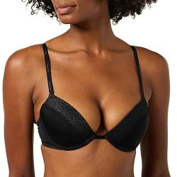 Calvin Klein Damen Push-Up BH mit Bügel, Schwarz (Black), 70B (32B) von Calvin Klein