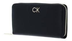 Calvin Klein Damen RE-LOCK SLIM Z/A WALLET LG Reisezubehör- Dreifachgefaltete Brieftasche, Schwarz, Einheitsgröße von Calvin Klein