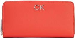 Calvin Klein Damen RE-Lock Z/A Wallet LG PBl K60K610967 Geldbörsen, Rot (Aurora Red) von Calvin Klein