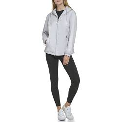 Calvin Klein Damen Reißverschluss vorne Windbreaker, Taubengrau, XL von Calvin Klein