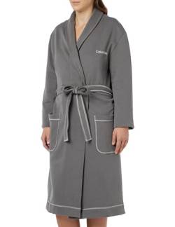 Calvin Klein Damen Robe 000QS7083E Bademäntel, Grau (Charcoal Gray), L-XL von Calvin Klein