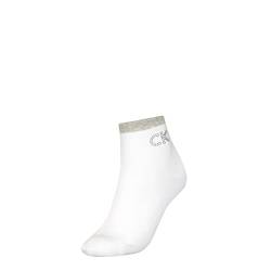 Calvin Klein Damen Short Socken, Weiß, Einheitsgröße von Calvin Klein