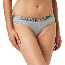 Calvin Klein Damen Slip Bikini Form Baumwolle mit Stretch, Grau (Grey Heather), XS von Calvin Klein