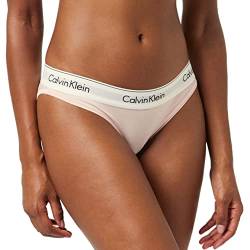 Calvin Klein Damen Slip Bikini Form Baumwolle mit Stretch, Rosa (Nymphs Thigh), L von Calvin Klein