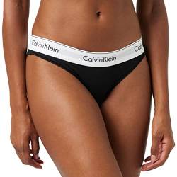 Calvin Klein Damen Slip Bikini Form Baumwolle mit Stretch, Schwarz (Black), S von Calvin Klein