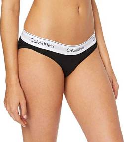 Calvin Klein Damen Slip Bikini Form Baumwolle mit Stretch, Schwarz (Black), XS von Calvin Klein