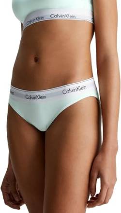 Calvin Klein Damen Slip Bikini Form Baumwolle mit Stretch, Türkis (Island Reef), M von Calvin Klein