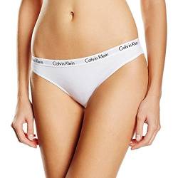 Calvin Klein Damen Slip Bikini Form Baumwolle mit Stretch, Weiß (White), S von Calvin Klein