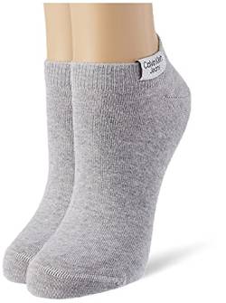 Calvin Klein Damen Sneaker Socken, Grau, Einheitsgröße (2er Pack) von Calvin Klein