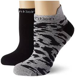 Calvin Klein Damen Sneaker Socken, Schwarz, Einheitsgröße (2er Pack) von Calvin Klein