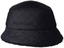 Calvin Klein Damen Soft Bucket Basic Everyday Essential Accessories Winter-Hut, Schwarz, Einheitsgröße von Calvin Klein