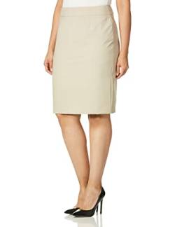 Calvin Klein Damen Straight Fit Anzugrock (Regular und Übergrößen) - Beige - 36 von Calvin Klein