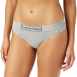 Calvin Klein Damen String Tanga, Grau (Grey Heather), L von Calvin Klein