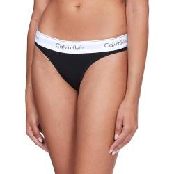 Calvin Klein Damen String Tanga, Schwarz (Black), M von Calvin Klein