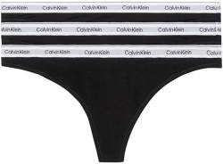 Calvin Klein Damen Strings Modern Logo Tangas, Schwarz (Black/Black/Black), 3XL von Calvin Klein