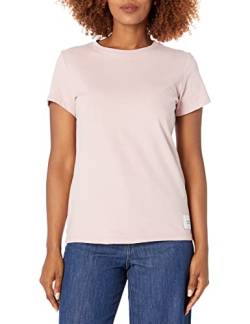 Calvin Klein Damen T-Shirt mit Logopatch und Rundhalsausschnitt Hemd, Geheimnis, Mittel von Calvin Klein