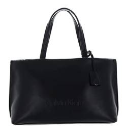 Calvin Klein Damen Tasche Ck Set Shopper Md Kunstleder, Schwarz (Ck Black), Einheitsgröße von Calvin Klein