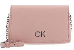 Calvin Klein Damen Tasche Re-Lock Shoulder Bag Flap Klein, Rosa (Cafe Au Lait), Einheitsgröße von Calvin Klein