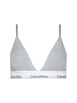 Calvin Klein Damen Triangel BH Gepolstert, Grau (Grey Heather), XL von Calvin Klein