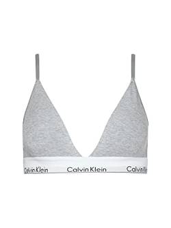 Calvin Klein Damen Triangel BH Gepolstert, Grau (Grey Heather), XS von Calvin Klein