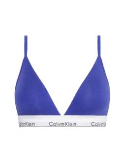 Calvin Klein Damen Triangel BH Lght Lined Stretch, Blau (Spectrum Blue), L von Calvin Klein