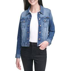 Calvin Klein Damen Trucker Jeansjacke, Malibu, L von Calvin Klein