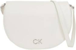 Calvin Klein Damen Umhängetasche Ck Daily Saddle Bag Pebble Klein, Weiß (Bright White), Einheitsgröße von Calvin Klein