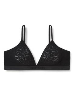 Calvin Klein Damen Unlined Triangle 000QF7491E Triangel (Bikinioberteil), Durchsichtig, Schwarz (Black), M von Calvin Klein