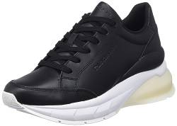 Calvin Klein Damen Wedge Runner LACE UP WN YW0YW01172 Sneaker mit großer Sohle, Schwarz (Black/Bright White), 40 EU von Calvin Klein
