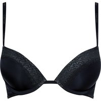 Calvin Klein Flirty Push-Up-BH, wattiert, schmale Träger, für Damen, schwarz, 65C von Calvin Klein