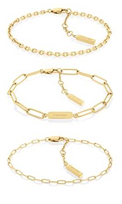 Calvin Klein Gliederarmband für Damen Kollektion GIFT SET Gelbgold - 35000435 von Calvin Klein