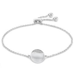 Calvin Klein Gliederarmband für Damen Kollektion MINIMAL CIRCULAR mit Kristallen - 35000134 von Calvin Klein