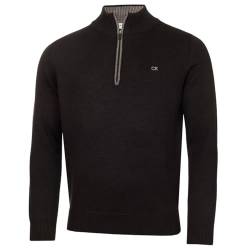 Calvin Klein Golf Herren Baumwollpullover - Graphitmergel - S von Calvin Klein