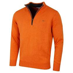 Calvin Klein Golf Herren Baumwollpullover - Orange - XXXXXL von Calvin Klein