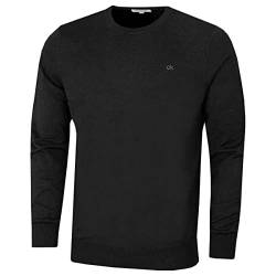 Calvin Klein Golf Herren Rundhals-Tour Sweater - Charcoal - L von Calvin Klein