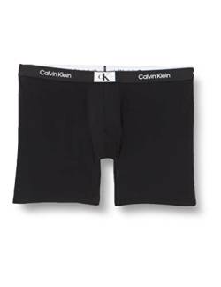 Calvin Klein Herren 3er Pack Boxer Briefs Baumwolle mit Stretch, Schwarz (Black/Black/Black), XXL von Calvin Klein
