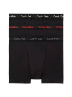 Calvin Klein Herren 3er Pack Boxershorts Trunks Baumwolle mit Stretch, Schwarz (B- Cher Ks/Eiffle Twr/Moss Gr Lgs), M von Calvin Klein