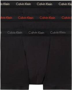 Calvin Klein Herren 3er Pack Boxershorts Trunks Baumwolle mit Stretch, Schwarz (B- Cher Ks/Eiffle Twr/Moss Gr Lgs), S von Calvin Klein