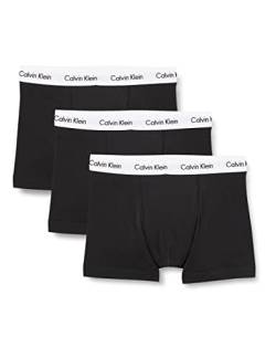 Calvin Klein Herren 3er Pack Boxershorts Trunks Baumwolle mit Stretch, Schwarz ,B-Cool Melon/Glxy Gry/Brn Belt Lg, XL, , von Calvin Klein